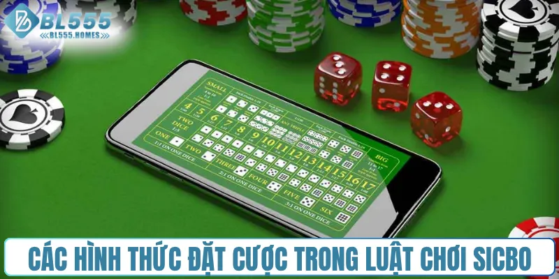 Các hình thức đặt cược trong luật chơi Sicbo