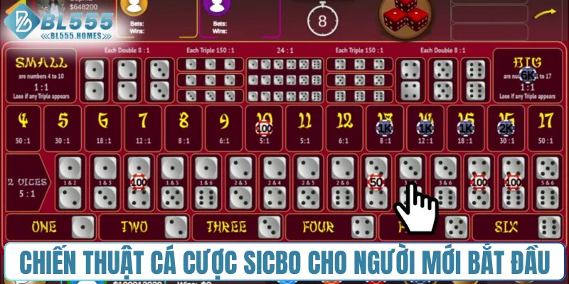 Chiến thuật cá cược sicbo cho người mới bắt đầu