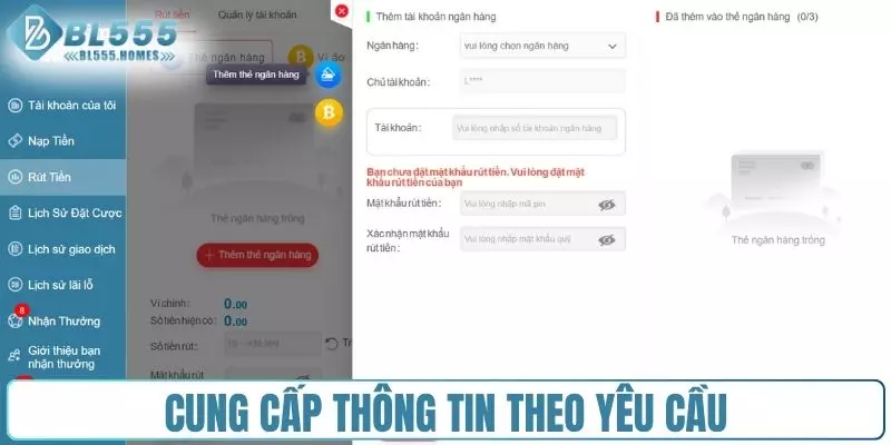 Cung cấp dữ liệu cần thiết theo yêu cầu của đơn vị