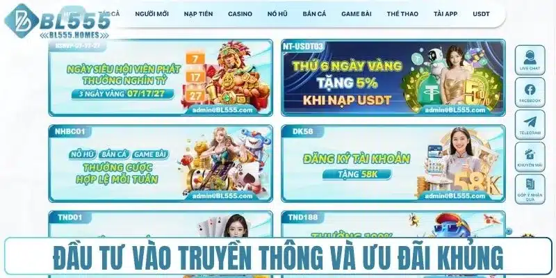 Đầu tư vào truyền thông và ưu đãi khủng