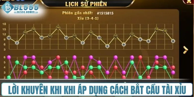 Lời khuyên khi khi áp dụng cách bắt cầu tài xỉu